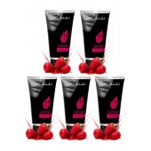 Набор из 5 съедобных лубрикантов JUJU со вкусом малины - JuJu - купить с доставкой в Самаре