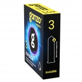 Супертонкие презервативы Ganzo Invisible - 3 шт. - Ganzo - купить с доставкой в Самаре