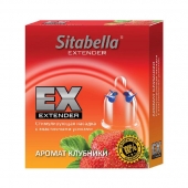 Стимулирующая насадка Sitabella Extender  Клубника - Sitabella - купить с доставкой в Самаре