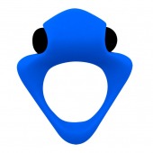 Синее эрекционное кольцо Wooomy Tribeс с вибрацией - Adrien Lastic - в Самаре купить с доставкой