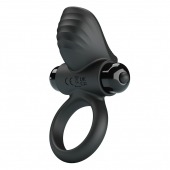 Черное эрекционное кольцо с вибрацией Adrien - Baile - в Самаре купить с доставкой