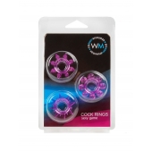 Набор из 3 лиловых эрекционных колец различной формы - Erowoman-Eroman - в Самаре купить с доставкой