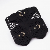 Фигурный набор для БДСМ-игр с узорами и золотистой фурнитурой - Crazy Handmade - купить с доставкой в Самаре