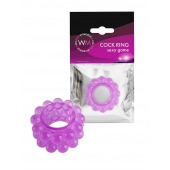 Лиловое эрекционное кольцо с 2 рядами стимулирующих шариков - Erowoman-Eroman - в Самаре купить с доставкой