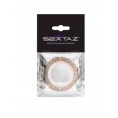 Эрекционное кольцо с бежевыми «ресничками» - Sextaz - в Самаре купить с доставкой