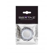 Эластичное эрекционное колечко с черными «ресничками» - Sextaz - в Самаре купить с доставкой
