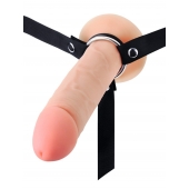 Мужской полый страпон на регулируемых ремешках - 22 см. - Sex Expert - купить с доставкой в Самаре