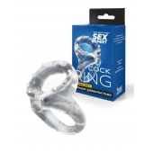 Прозрачное двойное эрекционное кольцо - Sex Expert - в Самаре купить с доставкой