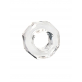 Прозрачное эрекционное кольцо в форме гайки - Sex Expert - в Самаре купить с доставкой