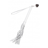 Белая кожаная плеть - 50 см. - Pecado - купить с доставкой в Самаре