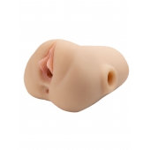 Телесный мастурбатор с вибрацией Double Pounder Vibrating Squeeze Stroker - Pipedream - в Самаре купить с доставкой