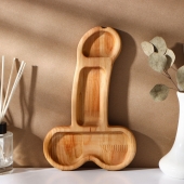 Деревянное блюдо для подачи в форме члена (25 х 16,5 х 1,7 см) - Сима-Ленд - купить с доставкой в Самаре