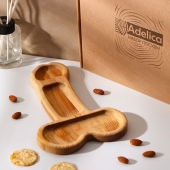 Деревянное блюдо для подачи в форме члена (25 х 16,5 х 1,7 см) - Сима-Ленд - купить с доставкой в Самаре