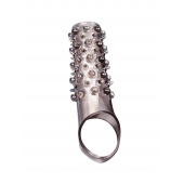 Дымчатая насадка на пенис с шипами и выпуклостями - 12 см. - Sex Expert - в Самаре купить с доставкой