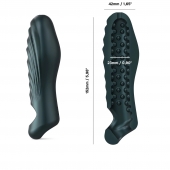 Серая силиконовая насадка на пенис с подхватом Manwan Ryzer - Manwan - в Самаре купить с доставкой