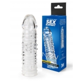 Прозрачная закрытая насадка на пенис - 17 см. - Sex Expert - в Самаре купить с доставкой