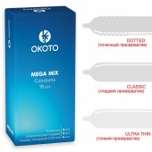 Презервативы OKOTO Mega Mix - 18 шт. - Sitabella - купить с доставкой в Самаре