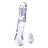 Прозрачная насадка-удлинитель Length Enhancer With Bullet с подхватом - 22,3 см. - NMC - в Самаре купить с доставкой