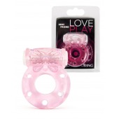 Розовое эрекционное виброкольцо с бабочкой - 1137 - в Самаре купить с доставкой