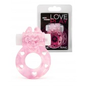 Розовое эрекционное виброкольцо в форме зайчика - 1137 - в Самаре купить с доставкой