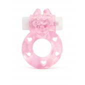 Розовое эрекционное виброкольцо в форме зайчика - 1137 - в Самаре купить с доставкой