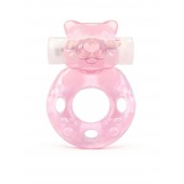 Розовое эрекционное виброкольцо в форме мишки - 1137 - в Самаре купить с доставкой