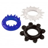 Набор из 3 эрекционных колец разного цвета и рельефа - Boys of Toys - в Самаре купить с доставкой