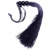 Черная силиконовая плетка - 25,4 см. - Boys of Toys - купить с доставкой в Самаре