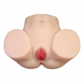 Телесный мастурбатор с 2 любовными отверстиями Olivia - Baile - в Самаре купить с доставкой