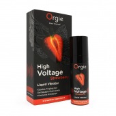 Жидкий вибратор Orgie High Voltage Strawberry - 15 мл. - ORGIE - купить с доставкой в Самаре