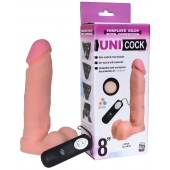 Фаллическая насадка Харнесс UNICOCK 8  с вибрацией - 20 см. - LOVETOY (А-Полимер) - купить с доставкой в Самаре