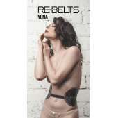 Пояс с клёпками Yona Black - Rebelts - купить с доставкой в Самаре