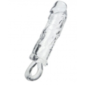 Прозрачная насадка с петлёй для фиксации - 14 см. - ToyFa - в Самаре купить с доставкой