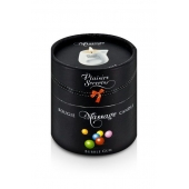 Массажная свеча с ароматом бубль-гума Bougie de Massage Gourmande Bubble Gum - 80 мл. - Plaisir Secret - купить с доставкой в Самаре