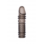 Дымчатая закрытая насадка ToyFa XLover с чешуйками и пупырышками - 13,5 см. - ToyFa - в Самаре купить с доставкой