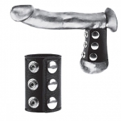 Утяжка на пенис на кнопочках 100% PVC STRAP WITH METAL SNAP - BlueLine - купить с доставкой в Самаре