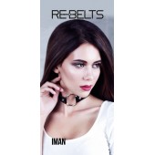 Чёрный чокер-кляп Iman Black - Rebelts - купить с доставкой в Самаре