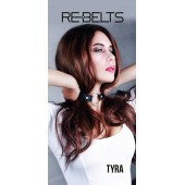 Чёрный кожаный чокер-кляп Tyra Black - Rebelts - купить с доставкой в Самаре