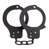Чёрные наручники из листового металла BONDX METAL CUFFS BLACK - Dream Toys - купить с доставкой в Самаре