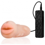 Мастурбатор-ротик с вибрацией REALSTUFF VIBRATING MASTURBATOR MOUTH - Dream Toys - в Самаре купить с доставкой