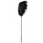 Стек с большим чёрным пером Large Feather Tickler - 65 см. - Blush Novelties - купить с доставкой в Самаре