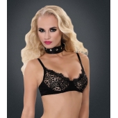 Полиуретановый ошейник с пуклями и D-кольцами Collar with Studs - Blush Novelties - купить с доставкой в Самаре