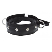 Полиуретановый ошейник с пуклями и D-кольцами Collar with Studs - Blush Novelties - купить с доставкой в Самаре