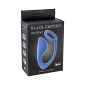 Синее эрекционное кольцо с анальной пробкой Button Anal Plug - Lola Games - в Самаре купить с доставкой
