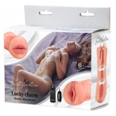 Двусторонний мастурбатор с вибропулей Satisfaction Lucky charm - Lola Games - в Самаре купить с доставкой