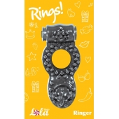 Чёрное эрекционное кольцо Rings Ringer - Lola Games - в Самаре купить с доставкой