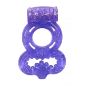 Фиолетовое эрекционное кольцо Rings Treadle с подхватом - Lola Games - в Самаре купить с доставкой