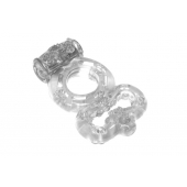 Прозрачное эрекционное кольцо Rings Treadle с подхватом - Lola Games - в Самаре купить с доставкой
