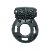 Черное эрекционное кольцо с вибрацией Rings Axle-pin - Lola Games - в Самаре купить с доставкой