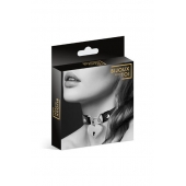 Черный чокер с замком в форме сердца - Bijoux Pour Toi - купить с доставкой в Самаре